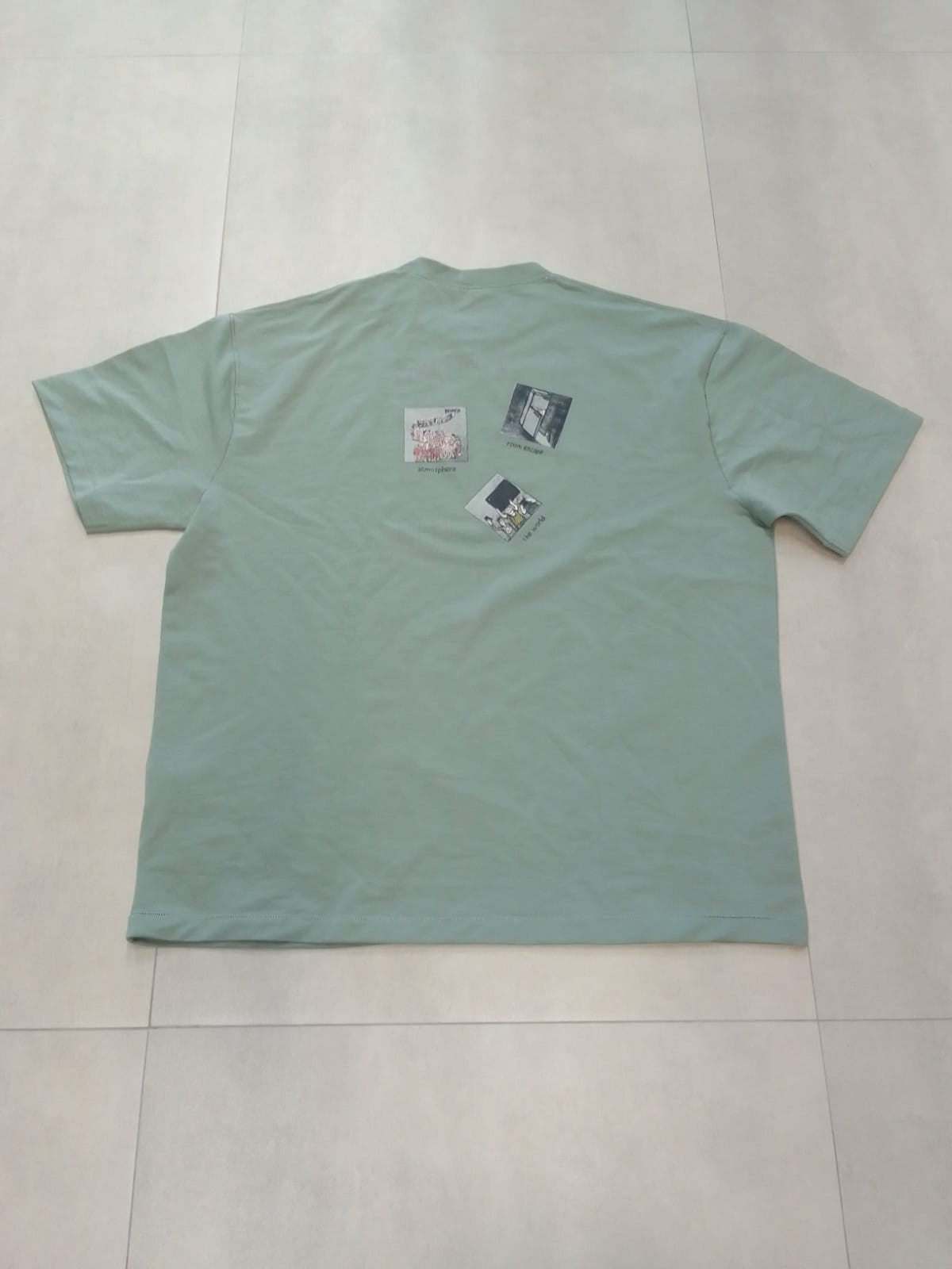 ATMOSPHERE OVERSIZE FIT PASTEL GREEN T SHIRT 1423