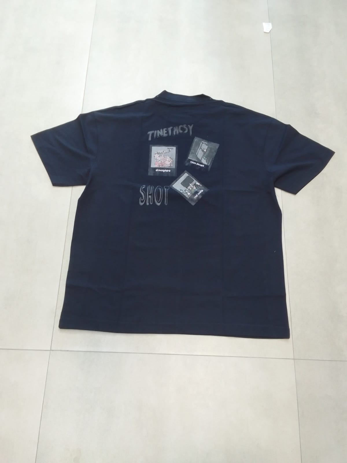 ATMOSPHERE OVERSIZE FIT DARK NAVY T SHIRT 1423