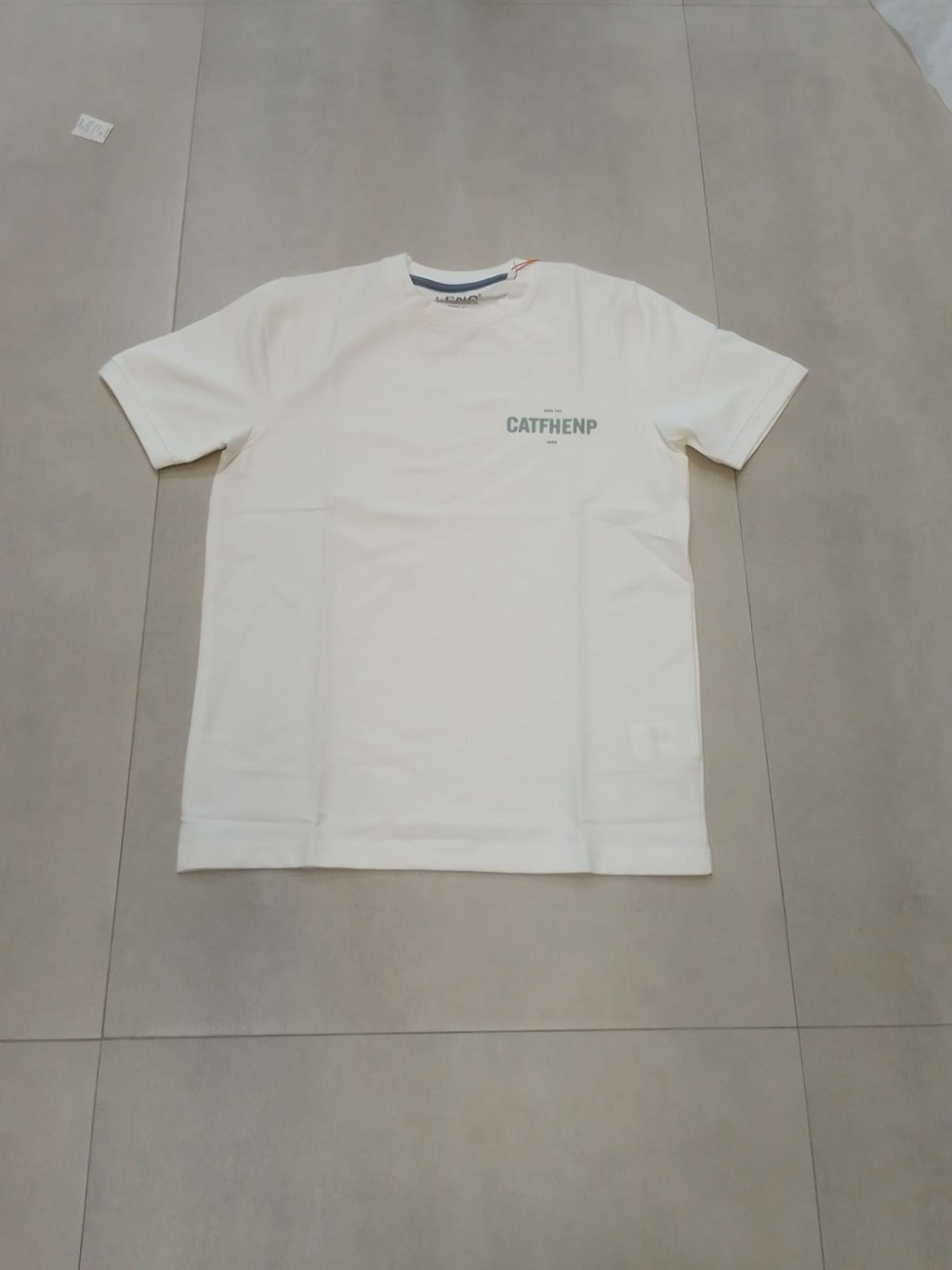 CATFHENP NORMAL FIT WHITE T-SHIRT 1407