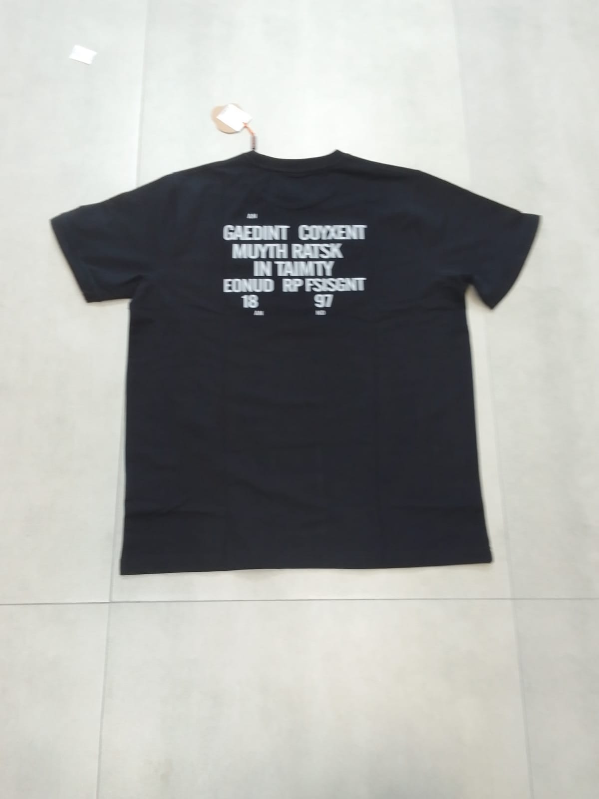 CATFHENP NORMAL FIT BLACK T-SHIRT 1407