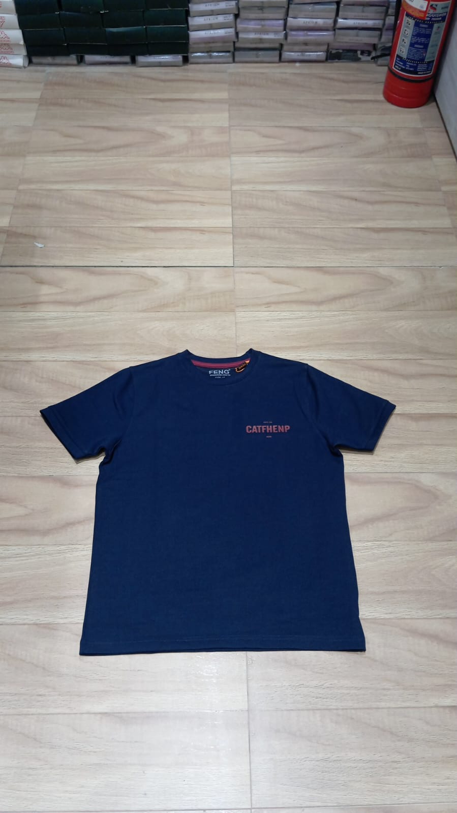 CATFHENP NORMAL FIT NAVY T-SHIRT 1407