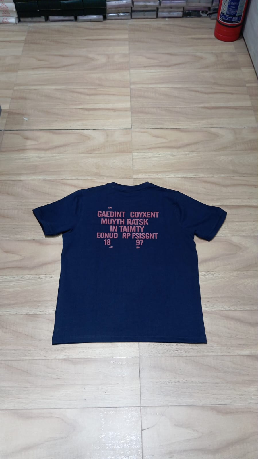 CATFHENP NORMAL FIT NAVY T-SHIRT 1407