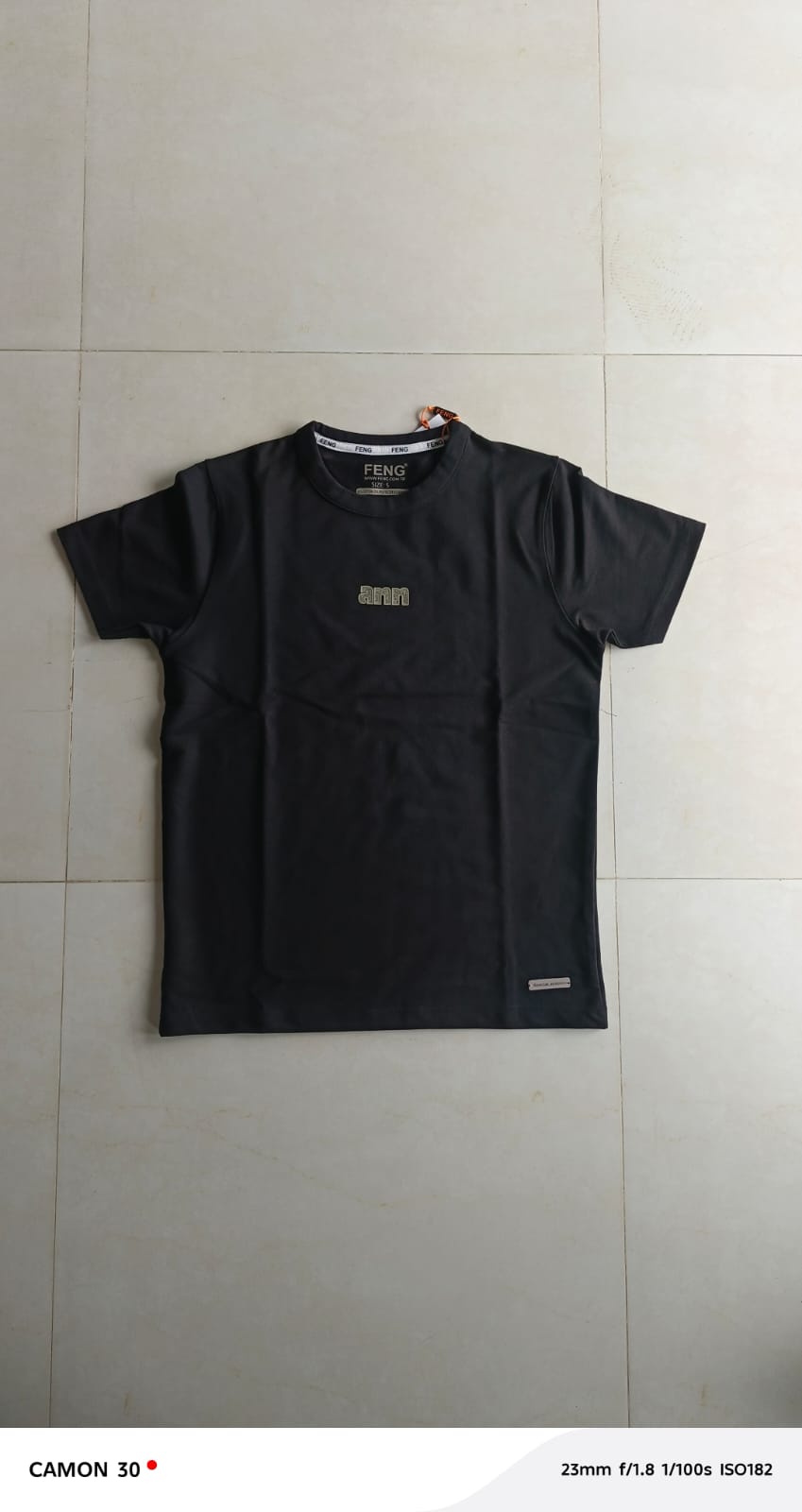 ANN NORMAL FIT BLACK T SHIRT 1425