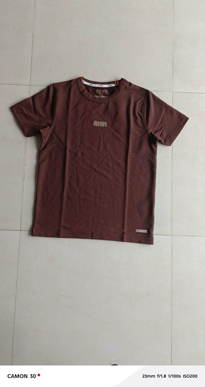 ANN NORMAL FIT COFFEE T-SHIRT 1425