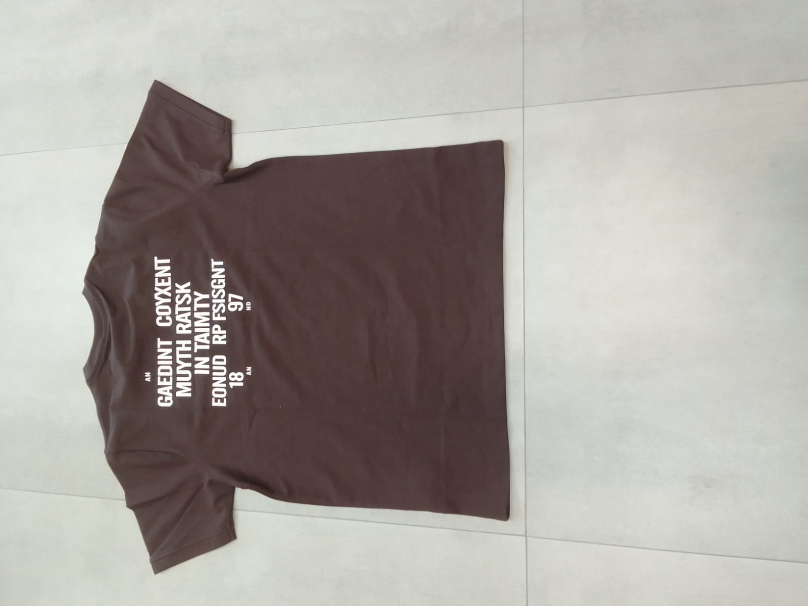 CATFHENP NORMAL FIT COFFEE T-SHIRT 1407