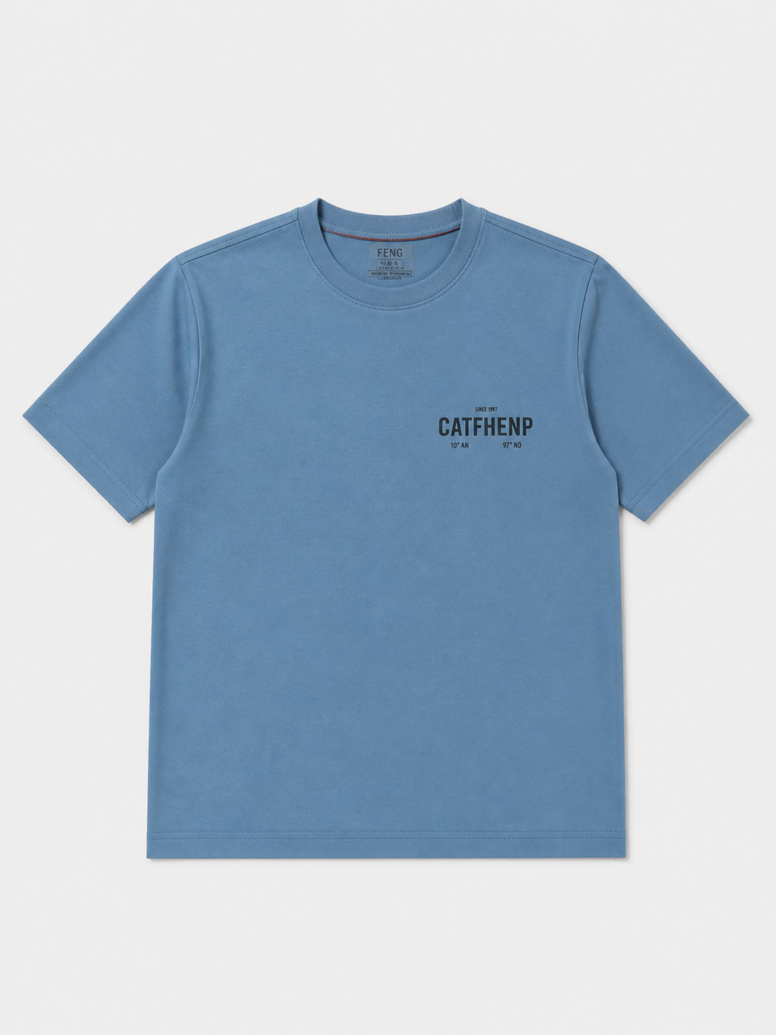 CATFHENP NORMAL FIT BABY BLUE T-SHIRT 1407
