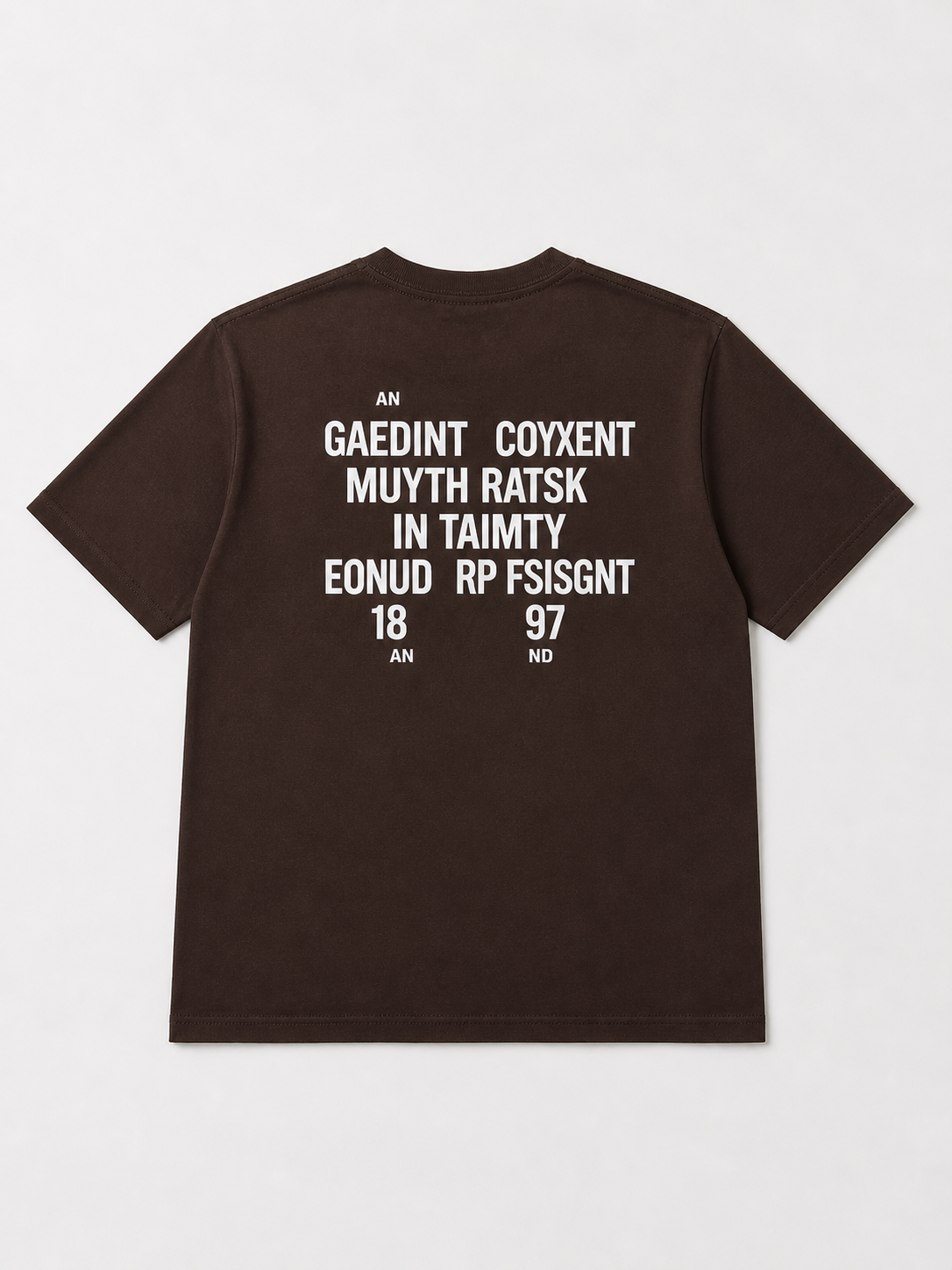 CATFHENP NORMAL FIT COFFEE T-SHIRT 1407