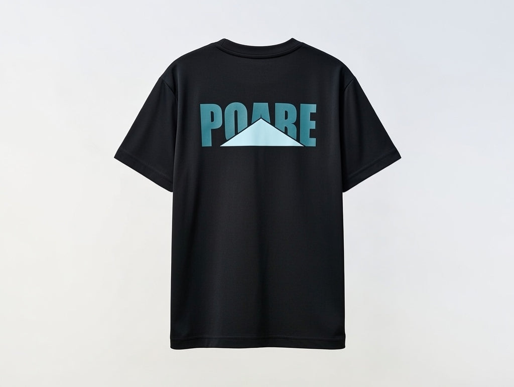POARE NORMAL FIT BLACK T-SHIRT 1417