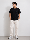 POARE NORMAL FIT BLACK T-SHIRT 1417