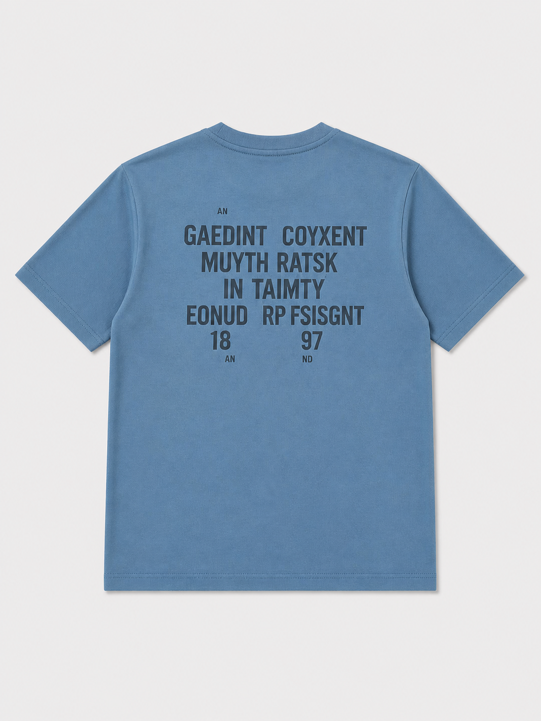 CATFHENP NORMAL FIT BABY BLUE T-SHIRT 1407